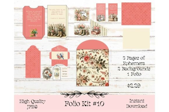 Download Cottage Chic Floral Journal Folio - Chic floral Collection