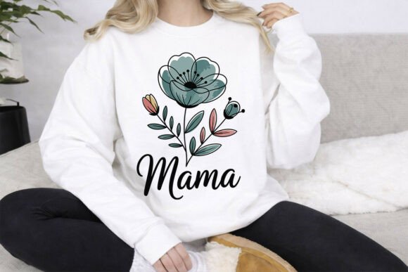 Download Mama Floral PNG Modern Boho Design - Modern boho Collection