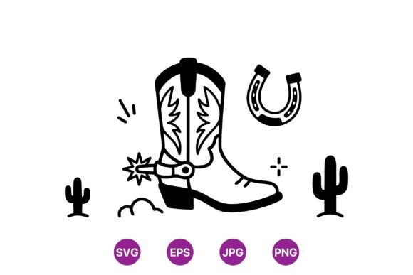 Download Western Cowboy Boot Clipart - Boot clipart Collection