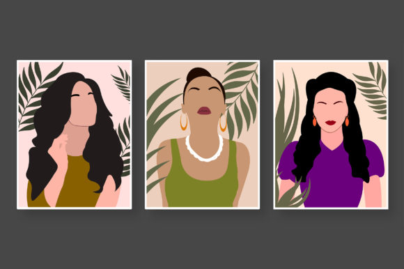 Download Girl Modern Boho Style Illustration - Modern boho Collection