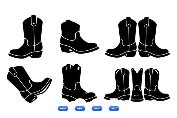Download Cowboy Boot Clipart Pack - Boot clipart Collection