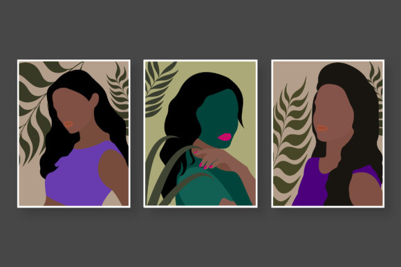Download Modern Boho Illustration Wih Cute Girl - Modern boho Collection